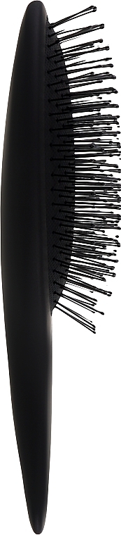 Щітка масажна для волосся, штучна щетина, чорна - Olivia Garden Expert Care Curve Nylon Bristles Matt Black — фото N2