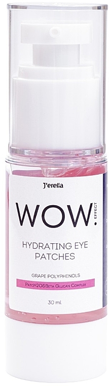 Рідкі зволожувальні патчі з поліфенолами винограду - Jerelia WOW Effect Hydrating Eye Patch — фото N1