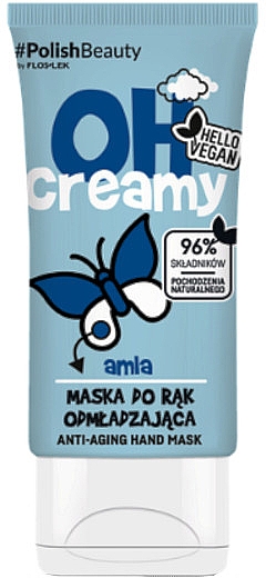 Маска для рук, омолоджувальна - Floslek Oh! Creamy Anti-Aging Hand Mask Amla — фото N1