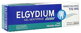 Зубна паста для захисту ротової порожнини дітей 7-12 років "Солодка м'ята" - Elgydium Junior — фото N1