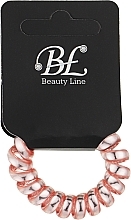 Резинка для волосся, 405003, рожевий хром - Beauty Line — фото N1