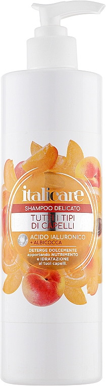 Шампунь для волосся делікатний "Абрикоса" - Italicare Delicato Shampoo — фото N3