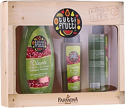 Парфумерія, косметика Набір - Farmona Tutti Frutti Pear & Cranberry Set (sh/gel/425ml + b/peel/100ml + b/spray/200ml)