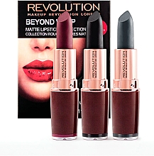 Духи, Парфюмерия, косметика Набор помад - Makeup Revolution Beyond Vamp Matte Collection (lipstick/3x3.5g)