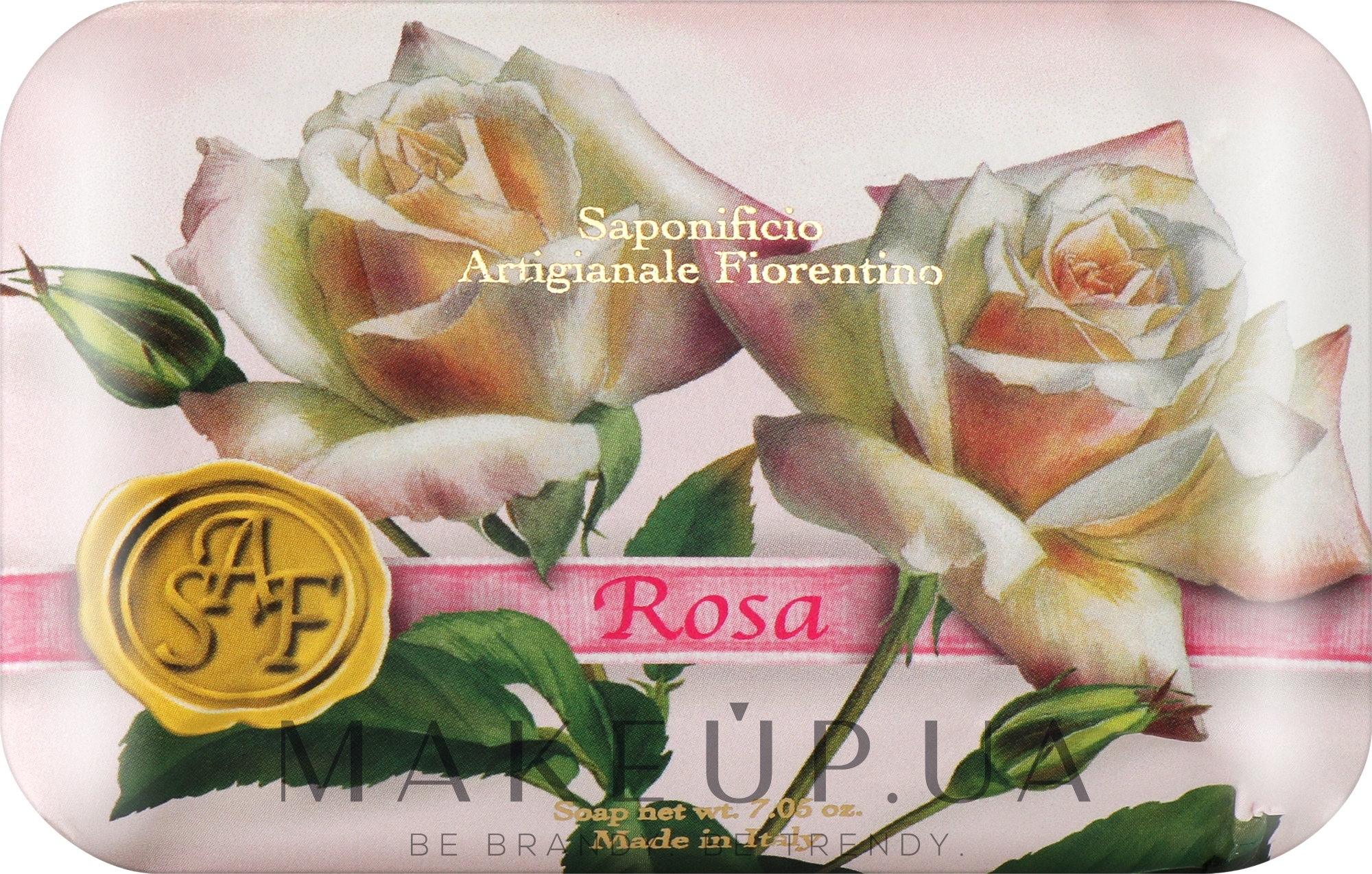 Мило туалетне "Троянда" - Saponificio Artigianale Fiorentino Rose Soap — фото 200g