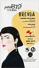 Парфумерія, косметика Маска для обличчя з екстрактом мигдалю - PuroBio Cosmetics Brenda Cream Mask Dry Skin