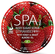 Сахарный скраб для тела с клубникой - Bio2You Body Sugar Scrub — фото N1