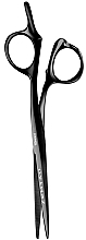 Парфумерія, косметика Ножиці перукарські прямі 9045, 16.51 см, чорні - Tondeo Zentao Black Offset 6"