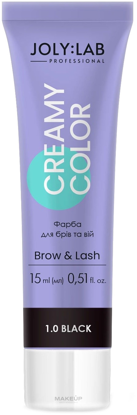 Фарба для брів та вій - Joly:Lab Creamy Color Brow & Lash — фото 1.0 - Black