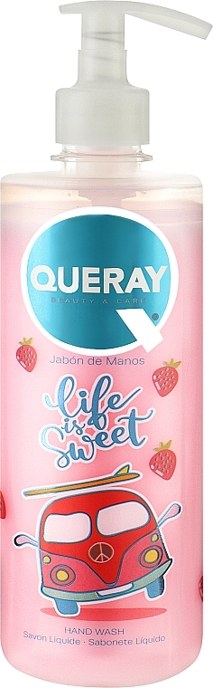 Рідке мило для рук "Свіжа полуниця" - Queray Life Is Sweet Hand Wash — фото N1