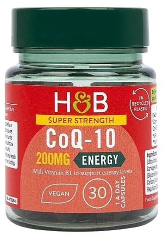 Харчова добавка "Коензим Q10", 200 мг - Holland & Barrett Super Strength CoQ-10 200mg — фото N1