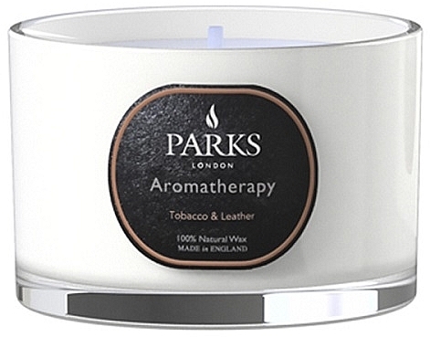 Ароматическая свеча - Parks London Aromatherapy Tobacco & Leather Candle — фото N1