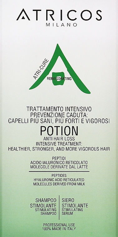 Набір "Система проти випадіння волосся" - Atricos Potion Anti-Hair Loss System Set (shm/250ml + h/ser/100ml) — фото N1