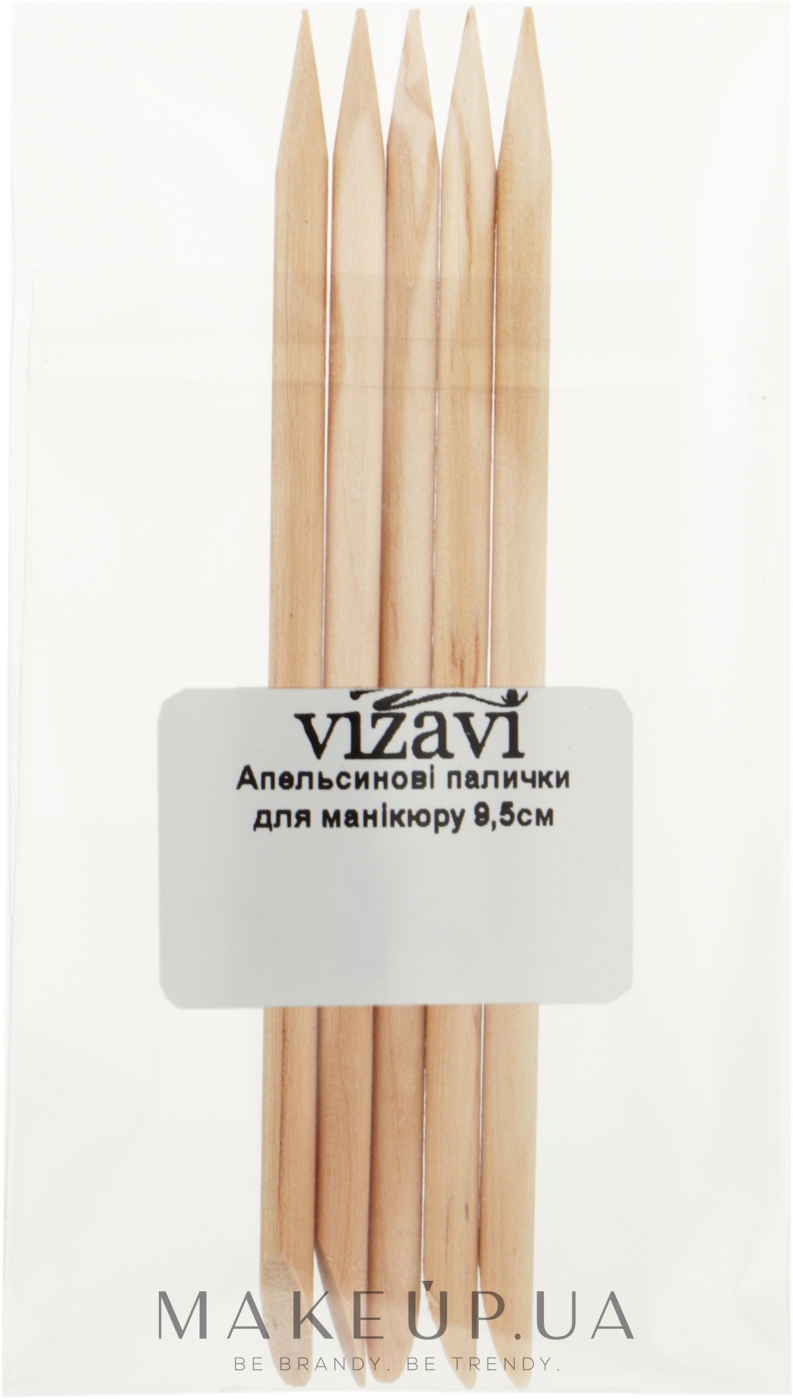 Апельсинові палички для манікюру, 9,5 см - Vizavi Professional — фото 5шт