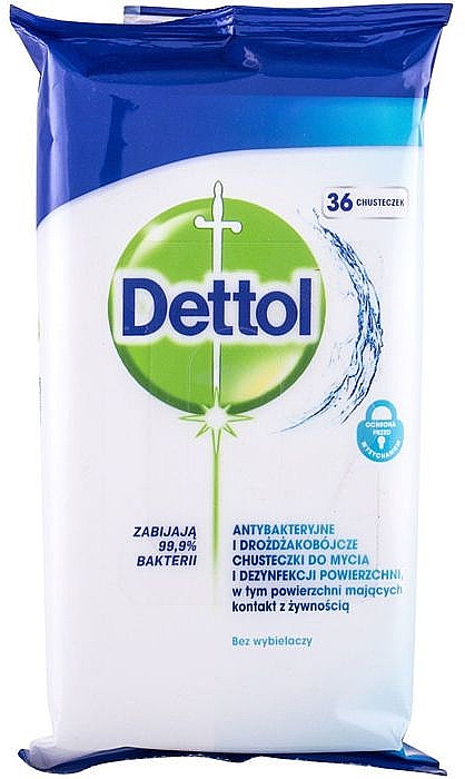Антибактериальные салфетки для мытья и дезинфекции - Dettol Antibacterial Cleansing Surface Wipes — фото N1