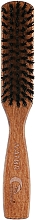 Расческа для волос с зубчиками из щетины кабана, 5 рядов, плоская - Gorgol — фото N1
