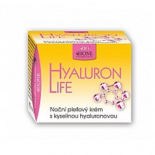 Нічний крем для обличчя - Bione Cosmetics Hyaluron Life Night Cream With Hyaluronic Acid — фото N1