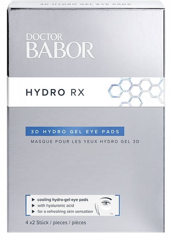 Гідрогелеві 3D-патчі для повік - Babor Doctor Babor Hydro RX 3D Hydro Gel Eye Pads — фото N1