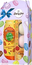 Духи, Парфюмерия, косметика Набор - Delia Dairy Fun (shower/mousse/200ml + bath/bombs/3X100g)