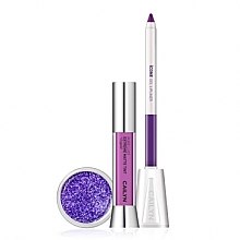 Парфумерія, косметика РОЗПРОДАЖ Набір "Lilac Purple" (lips/tint/3.5ml + lipliner/1.2g + glitter/5g) - Cailyn Matte To Go Glitter Lip Trio *