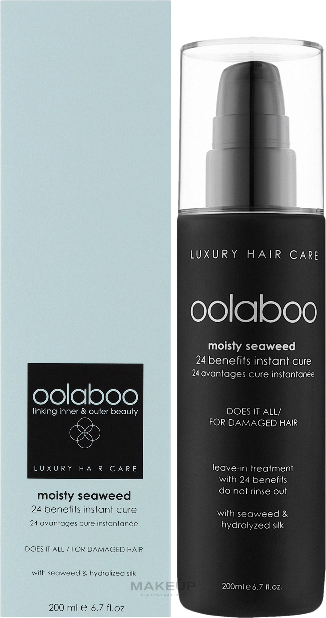 Незмивний засіб для волосся з 24 перевагами - Oolaboo Moisty Seaweed 24-Benefits Instant Cure — фото 200ml