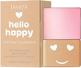 Духи, Парфюмерия, косметика Тональная основа - Benefit Hello Happy Soft Blur Foundation (мини)