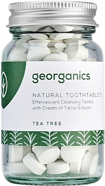 Таблетки для очищення зубів "Чайне дерево" - Georganics Natural Toothtablets Tea Tree — фото N1