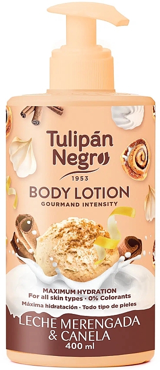 Лосьйон для тіла - Tulipan Negro Merengada Milk & Cinnamon Body Lotion — фото N1