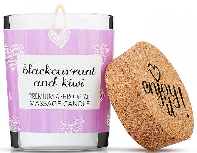 Свічка для масажу "Чорна смородина та ківі" - Magnetifico Enjoy it! Massage Candle Blackcurrant & Kiwi — фото N1