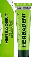 Зубная паста без фтора и ментола - Herbadent Homeo 7 Herbs Herbal Toothpaste — фото N2