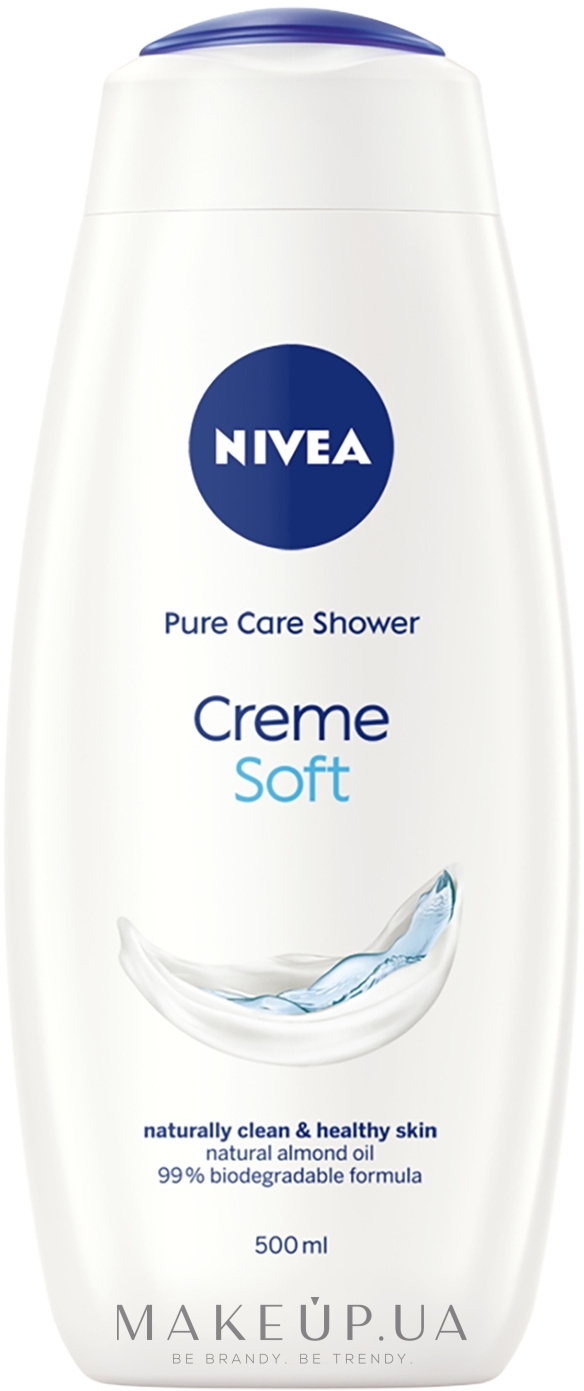 Гель-догляд для душу - NIVEA Creme Soft & Almond Oil Pure Care Shower — фото 500ml