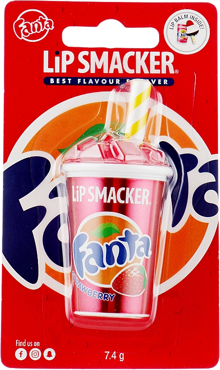 Бальзам для губ "Fanta Клубника" - Lip Smacker Fanta Strawberry Lip Balm — фото N1