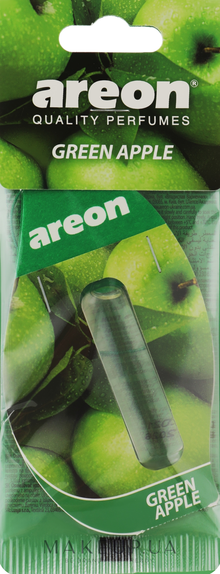 Ароматизатор для автомобиля, капсула "Зелёное яблоко" - Areon Mon Liquid Green Apple — фото 5ml