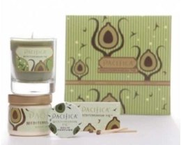 Духи, Парфюмерия, косметика РАСПРОДАЖА Pacifica Mediterranean Fig - Набор (dst/10g + crm/57g + cndl/85g)