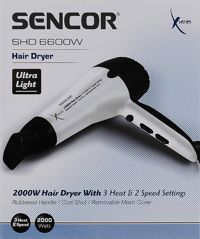 Фен для волос - Sencor SHD6600W — фото N2