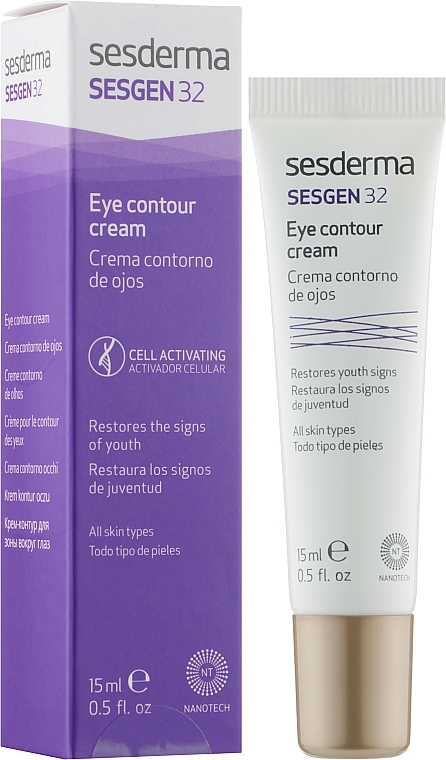 Крем-контур для глаз - SesDerma Laboratories Sesgen 32 Eye Contour Cream — фото N2