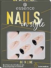 Накладні нігті на клейкій основі - Essence Nails In Style Be In Line — фото N1