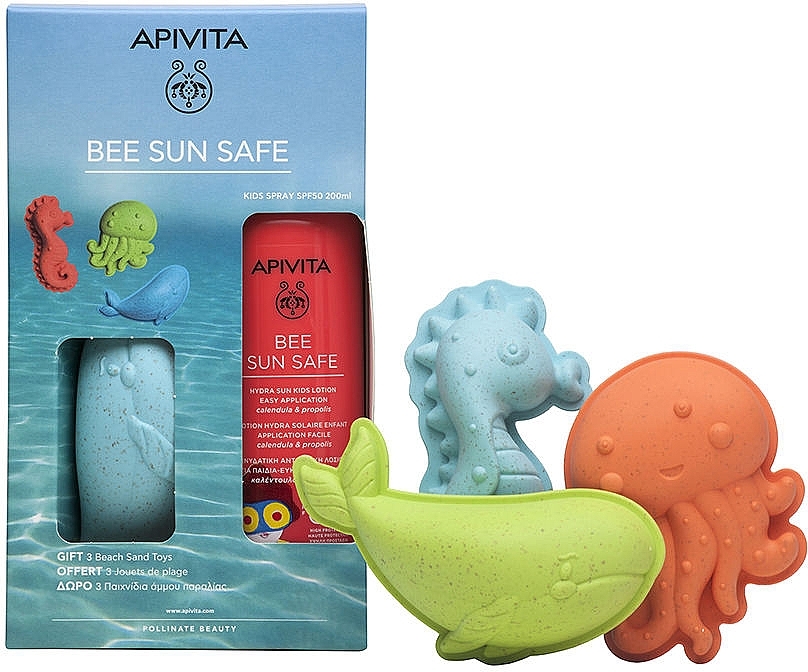 Набор - Apivita Bee Sun Safe (sun/spray/200ml + toy/3szt) — фото N1