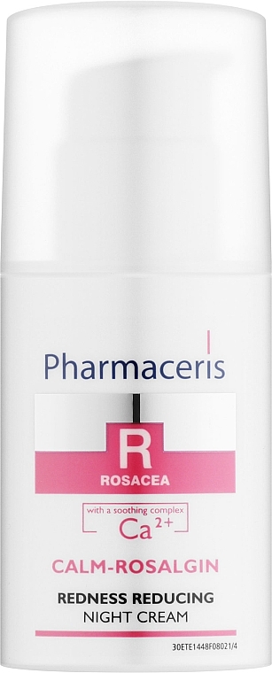Нічний крем від почервонінь на обличчі - Pharmaceris R Night Cream With Soothing — фото N1