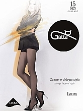 Колготки "Laura" 15 Den, beige - Gatta — фото N1