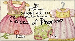 Парфумерія, косметика Мило натуральне дитяче "Троянда" - Florinda Sapone Vegetale Rose