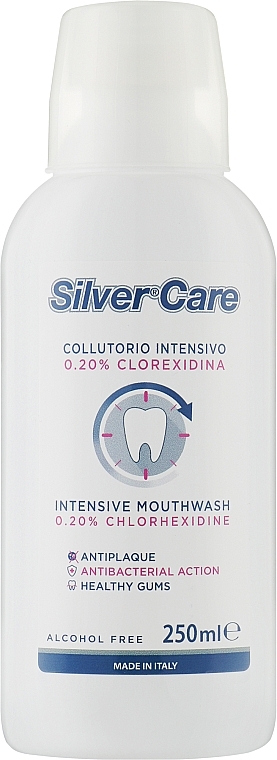 Ополіскувач для ротової порожнини із хлоргексидином 0,20% - Silver Care Intensive Mouthwash 0,20% Chlorhexidine — фото N1