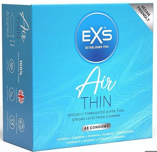 Тонкі презервативи, 48 шт. - EXS Condoms Air Thin — фото N1
