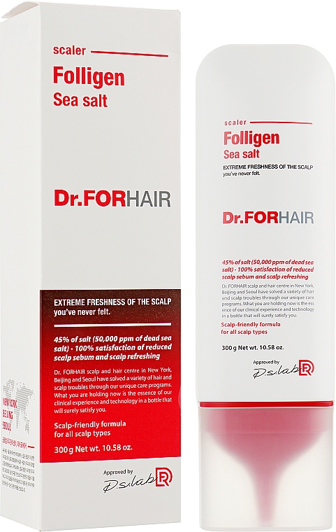 Пилинг для кожи головы с частицами из соли мертвого моря - Dr.FORHAIR Sea Salt Scaler — фото N3
