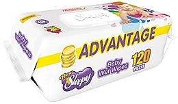 Влажные салфетки детские, 120 шт. - Sleepy Advantage Baby Wet Wipes — фото N2