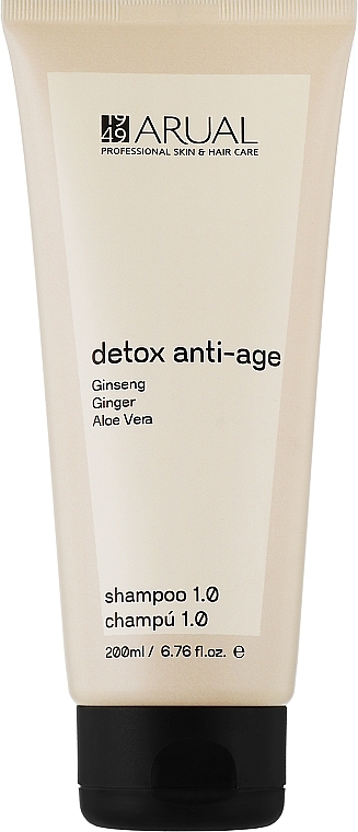 Відлущувальний шампунь проти забруднення - Arual Detox Anti-age Shampoo — фото N1