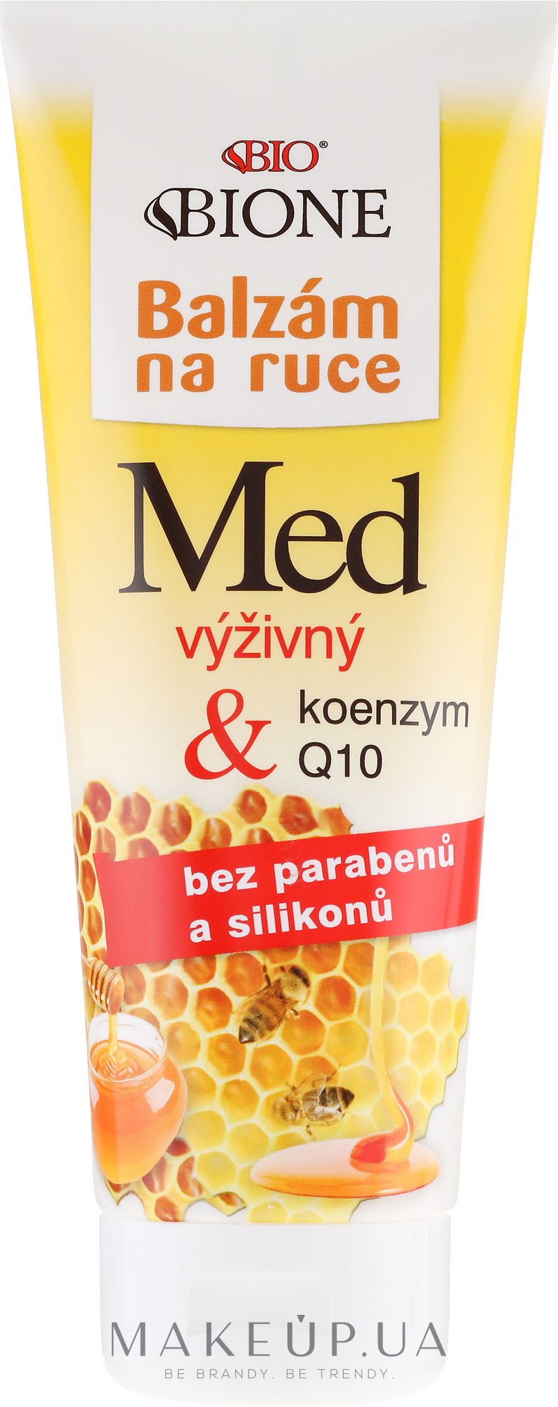 Питательный бальзам для рук - Bione Cosmetics Honey + Q10 Cream — фото 205ml