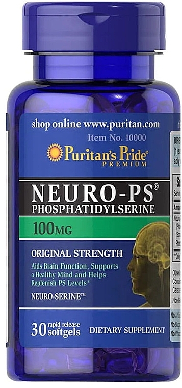 Диетическая добавка "Neuro- Ps" 100 мг, капсулы - Puritans Pride Neuro — фото N1