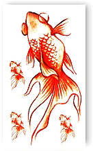 Временное тату "Золотая рыбка" - Ne Tattoo — фото N2