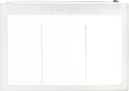 Косметичка прозора, біла - Nanshy Clear PVC Makeup Pouch — фото N1